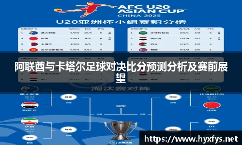 阿联酋与卡塔尔足球对决比分预测分析及赛前展望